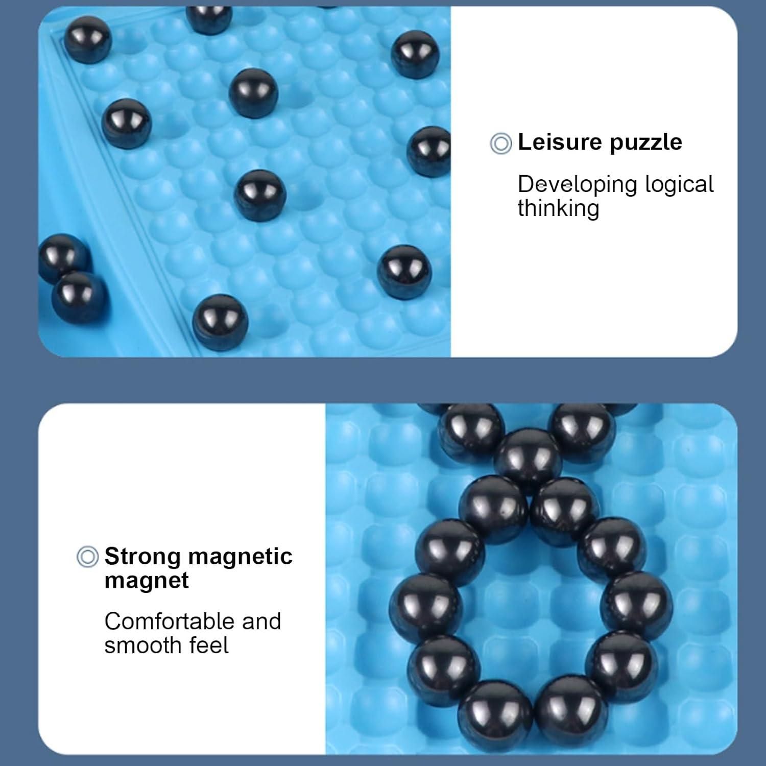 Magnetic Battle Chess Game with 20 Steel Balls ? Strategy Board Game for Family