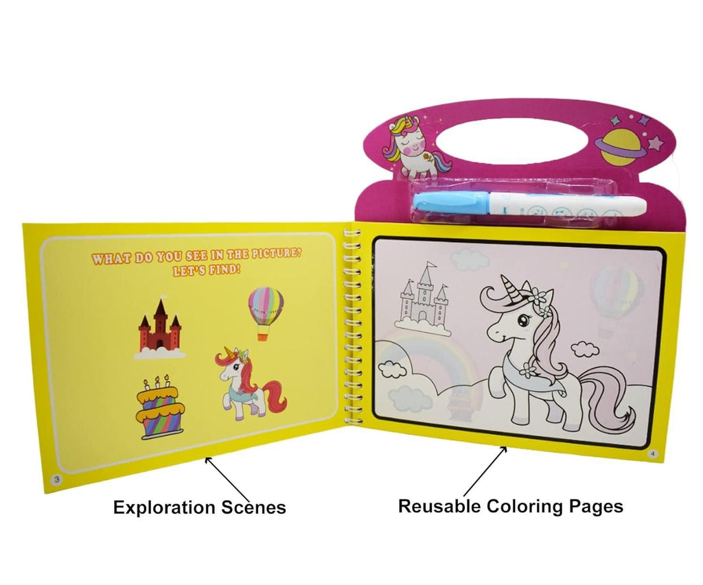 Cartoon Magic Doodle Pen Water Painting Book